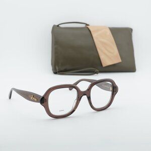 Loewe LW50075I 050 Square Eyeglasses - Dark Brown 50mm